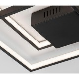 Nova Luce PORTO mennyezeti lámpa, fekete, 3000K melegfehér, beépített LED, 1x30W, 2030 lm, 9364035