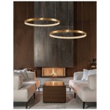 Nova Luce PRESTON 1 ágú függeszték, arany, 3000K melegfehér, beépített LED, 1x50W, 2727 lm, 9285801