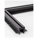 Nova Luce Q-CONNECTOR sín sarokelem, profile mágnes profilos sínrendszerhez, fekete, 9136303