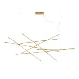 Nova Luce RACCIO függeszték, arany, 3000K melegfehér, beépített LED, 1x92W, 6868 lm, 9695215