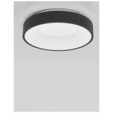 Nova Luce RANDO THIN mennyezeti lámpa, fekete, 3000K melegfehér, beépített LED, 30W, 1845 lm, 9353831