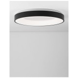 Nova Luce RANDO THIN mennyezeti lámpa, fekete, 3000K melegfehér, beépített LED, 50W, 2864 lm, 9353853