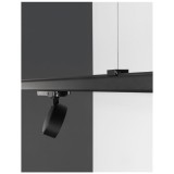 Nova Luce ROLER 3 fázisú sínre szerelhető lámpa, fekete, 3000K melegfehér, beépített LED, 1x20W, 1160 lm, 9011862