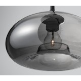 Nova Luce SAVAZ 1 ágú függeszték, szürke, E27 foglalattal, max. 1x12W, 9726482