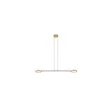 Nova Luce SCOPE függeszték, arany, 3000K melegfehér, beépített LED, 1x19W, 1881 lm, 9695253