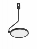 Nova Luce sínre szerelhető lámpa, decorative mágneses sínrendszerhez, fekete, 3000K melegfehér, beépített LED, 1x15W, 1100 lm, 9028818