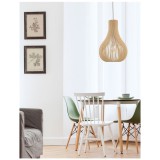 Nova Luce SOHO 1 ágú függeszték, barna, E27 foglalattal, max. 1x12W, 9138061