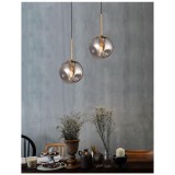 Nova Luce SPADA 1 ágú függeszték, szürke, E27 foglalattal, max. 1x12W, 9426751