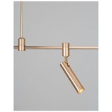 Nova Luce TAG sínre szerelhető lámpa, decorative mágneses sínrendszerhez, arany, 3000K melegfehér, beépített LED, 1x5W, 330 lm, 9090282