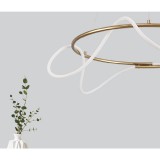 Nova Luce TIRIAC 1 ágú függeszték, arany, 3000K melegfehér, beépített LED, 1x43W, 4581 lm, 9548104