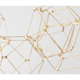 Nova Luce több ágú függeszték, arany, 3000K melegfehér, beépített LED, 1x67W, 4704 lm, 9186814