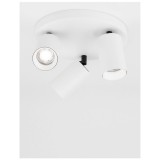 Nova Luce TOD spotlámpa, mennyezetre szerelhető, 3 db billenthető lámpafejjel, fehér, GU10-MR16 foglalattal, max. 3x10W, 9012281