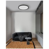 Nova Luce TROY mennyezeti lámpa, fekete, 3000K melegfehér, beépített LED, 1x50W, 2750 lm, 9053594