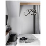 Nova Luce TRUNO 1 ágú függeszték, fekete, 3000K melegfehér, beépített LED, 1x60W, 4746 lm, 9104722