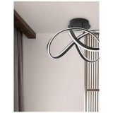 Nova Luce TRUNO mennyezeti lámpa, fekete, 3000K melegfehér, beépített LED, 1x60W, 4746 lm, 9104712