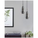 Nova Luce VEIRO 1 ágú függeszték, szürke, E27 foglalattal, max. 1x12W, 9724101