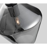 Nova Luce VEIRO 1 ágú függeszték, szürke, E27 foglalattal, max. 1x12W, 9724102