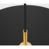 Nova Luce VETRO 1 ágú függeszték, fekete, 3000K melegfehér, beépített LED, 1x41W, 2693 lm, 910622