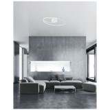 Nova Luce VIAREGGIO mennyezeti lámpa, fehér, 3000K melegfehér, beépített LED, 1x28W, 1950 lm, 8101204