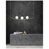 Nova Luce VITTON 1 ágú függeszték, arany, E14 foglalattal, max. 3x28W, 8279602