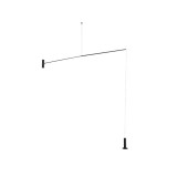 Nova Luce VOICE állólámpa, fekete, 3000K melegfehér, beépített LED, 1x12W, 960 lm, 9061429