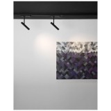 Nova Luce WANG 3 fázisú sínre szerelhető lámpa, fekete, 3000K melegfehér, beépített LED, 1x12W, 960 lm, 9123131