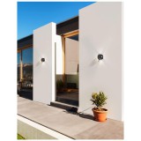 Nova Luce ZARI kültéri fali lámpa, fekete, 3000K melegfehér, beépített LED, 1x4W, 265 lm, 9226214