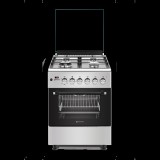 Novacook F6TS40EG-HI Exclusive Line 60 inox, szabadonálló, gáz, kombinált, főzőzóna: 4, sütő:56L, grill, tűzhely