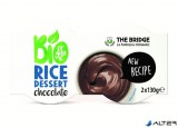 Növényi desszert, bio, 2x130 g, THE BRIDGE, rizs, csokis