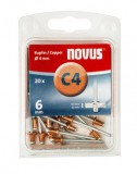 Novus popszegecsek réz C4 6 mm 0.5-3.5 20 db