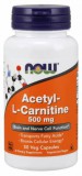 NOW Foods Acetyl-L-Carnitine 500mg (50 kapszula)