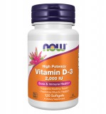Now Foods Now D3-vitamin 2000 IU lágyzselatin kapszula 120 db