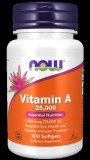 NOW Foods Vitamin A 25000IU (100 lágykapszula)