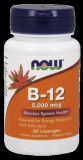 NOW Foods Vitamin B-12 5000mcg (60 szopogató tabletta)