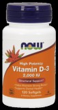 NOW Foods Vitamin D-3 2000IU (120 lágy kapszula)