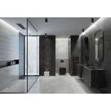 Nowodvorski ALPHA fürdőszobai mennyezeti lámpa, fekete, GU10 foglalattal, 1x15W, TL-8363