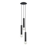 Nowodvorski BATON több ágú függeszték, fekete, E27 foglalattal, 10W, TL-7856