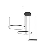 Nowodvorski CIRCOLO függeszték, fekete, Beépített LED, 1x45W, 1600 lm, TL-10817