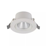 Nowodvorski EGINA besüllyeszthető lámpa, fehér, Beépített LED, 1x5W, 350 lm, TL-10546
