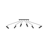 Nowodvorski EYE SUPER több ágú függeszték, fekete, GU10 foglalattal, 6x35W, TL-6505