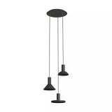 Nowodvorski HERMANOS függeszték, fekete, GU10 foglalattal, 3x10W, TL-10905