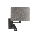 Nowodvorski Lago A fali lámpa, szürke, E27 foglalattal, 2x10W, TL-11677