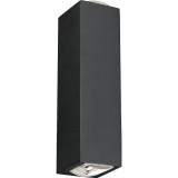 Nowodvorski LENS kültéri fali lámpa, lefelé és felfelé világít, fekete, Beépített LED, 1x4W, 110 lm, TL-9112