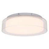 Nowodvorski PAN fürdőszobai mennyezeti lámpa, króm, 4000K természetes fehér, beépített LED foglalattal, 1x17W, 800 lm, TL-8174