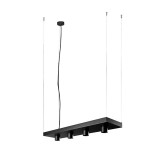 Nowodvorski PLANT 1 ágú függeszték, polc funkcióval, fekete, GU10 foglalattal, 4x28W, TL-9381