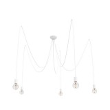 Nowodvorski SPIDER több ágú függeszték, fehér, E27 foglalattal, 5x42W, TL-9744