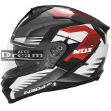 NOX BUKÓSISAK N304 S CARVER FEHÉR / PIROS / FEKETE