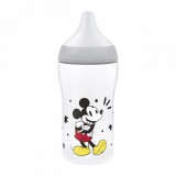 NUK Perfect Match cumisüveg hőmérséklet-szabályozással, Disney Mickey 260 ml grey