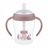 NUK Perfect Match tanuló cumisüveg szívószállal BEAR 150 ml