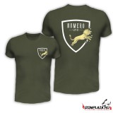 Numero uno dupla mintás póló - army